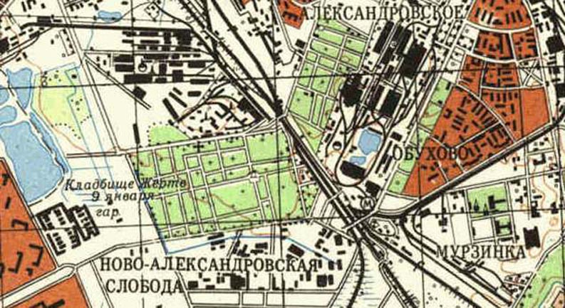 Карта Ленинграда 1981 года