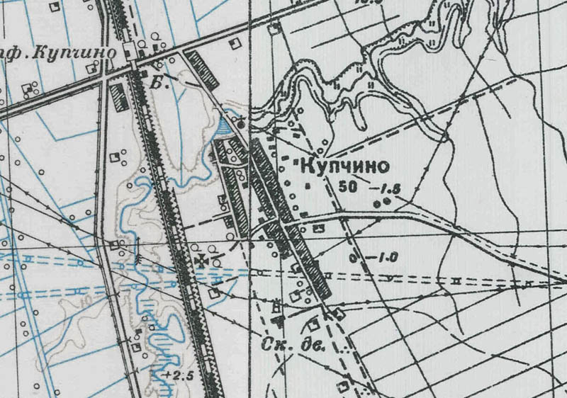 Купчино карта 1941 год