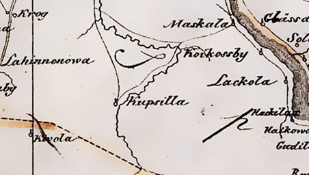 Map of  Ingermanland 1676