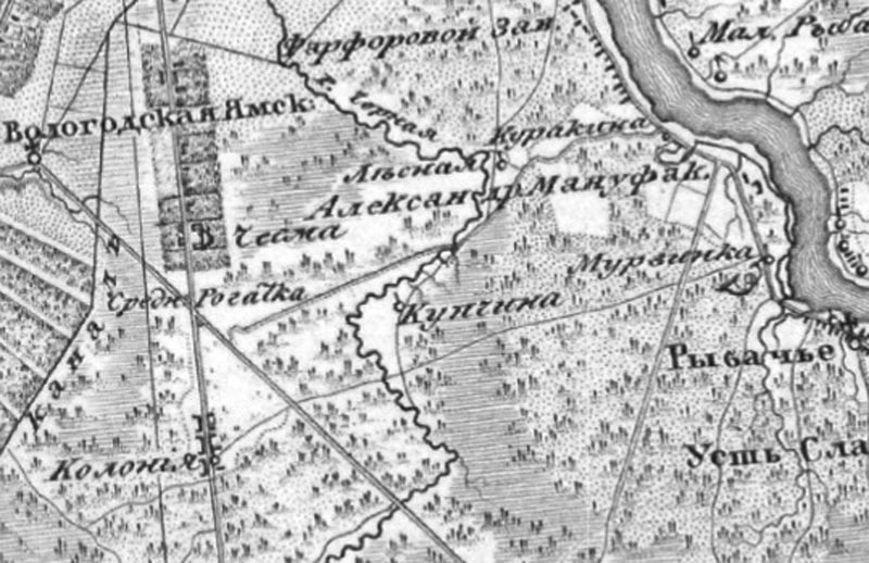 окружность Петербурга 1810 год