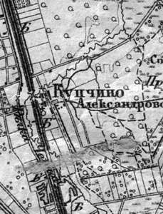 Купчино, 1909 год карта